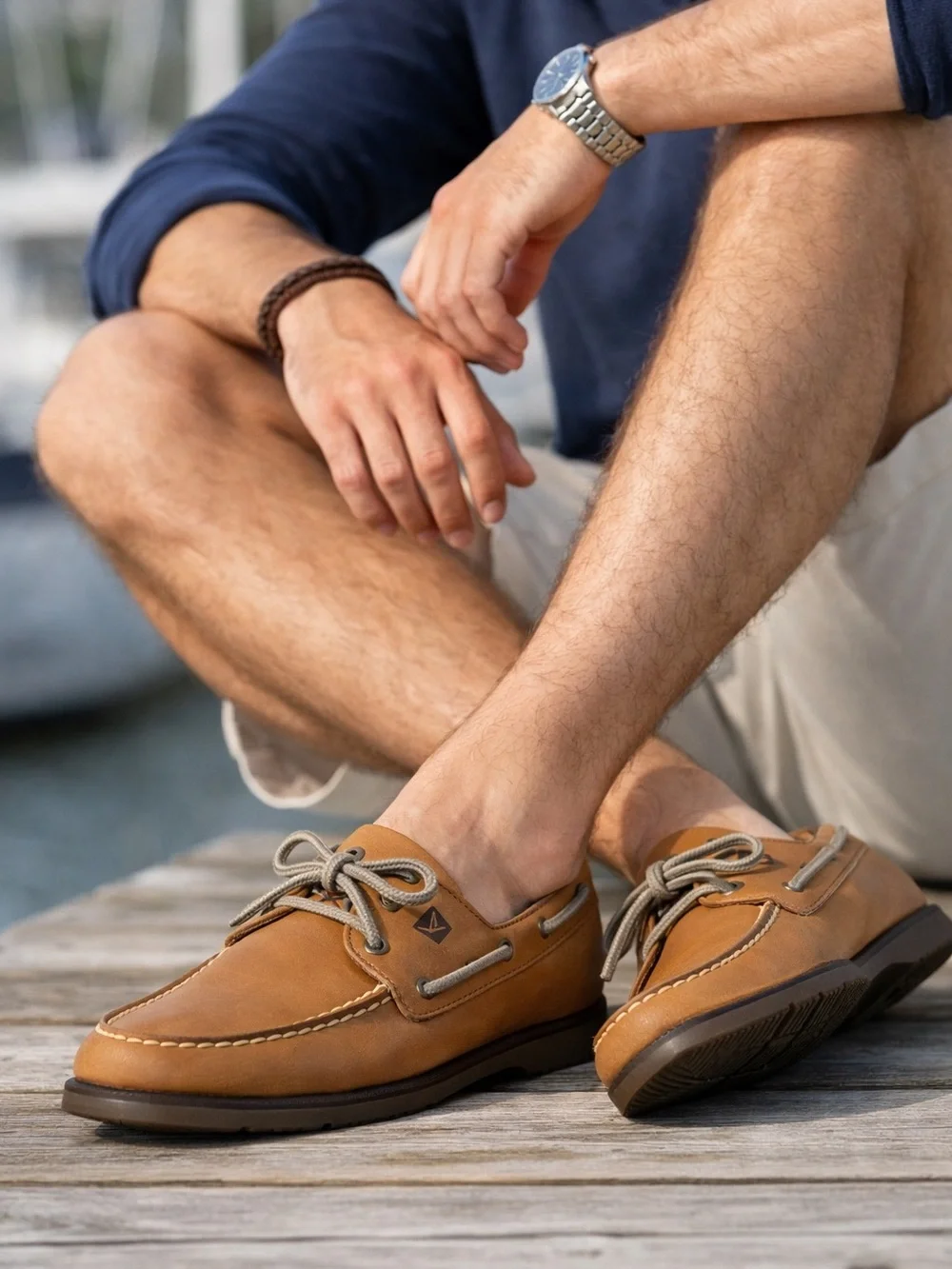 Sperry Top‑Sider Men’s Leather Boat Shoes Tan Size 14 A/O Classic